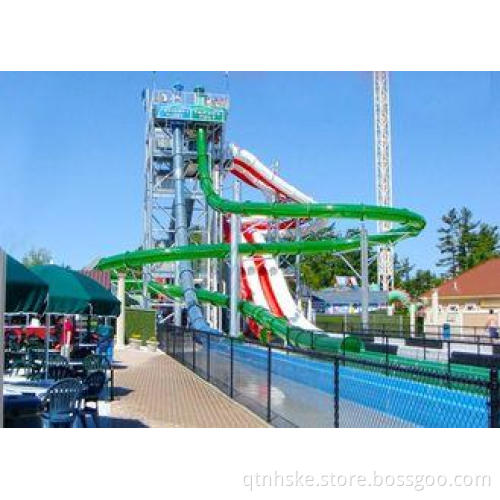 Closed Tube Water Slide Fiber Glass Spiral Water Slides For